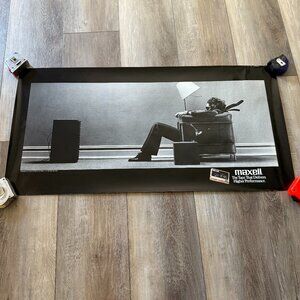 Maxell Blown Away Ad Poster - Original 1988